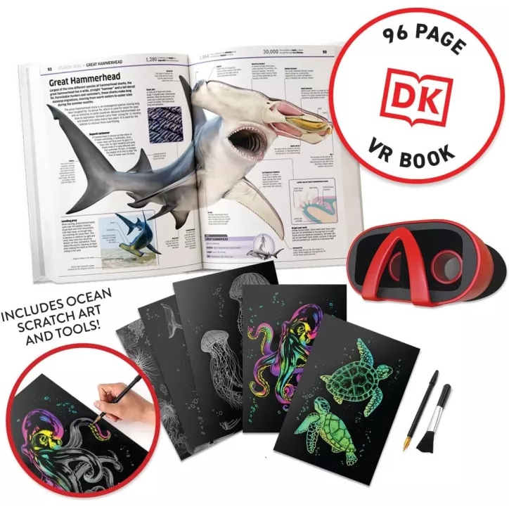Abacus Brands VR Oceans! Coffret Cadeau - Livre Interactif VR et Activités STEM - Dès 8 ans