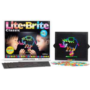 Lite Brite Classic Retro Toy – STEM Art & Light Creativity for Kids 4+