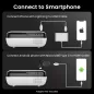 Projecteur HAPPRUN 1080P Bluetooth Full HD Portable avec Haut-parleur Intégré, Compatible Smartphone, HDMI, USB, PS5