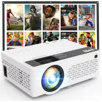Projecteur Portable TMY 1080P Full HD Bluetooth Compatible TV
