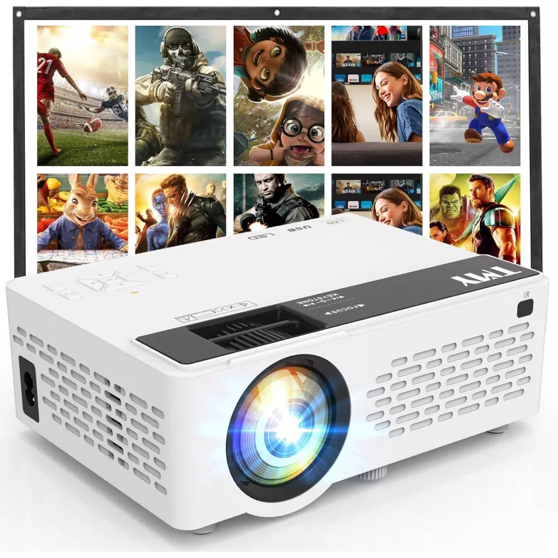 Projecteur Portable TMY 1080P Full HD Bluetooth Compatible TV