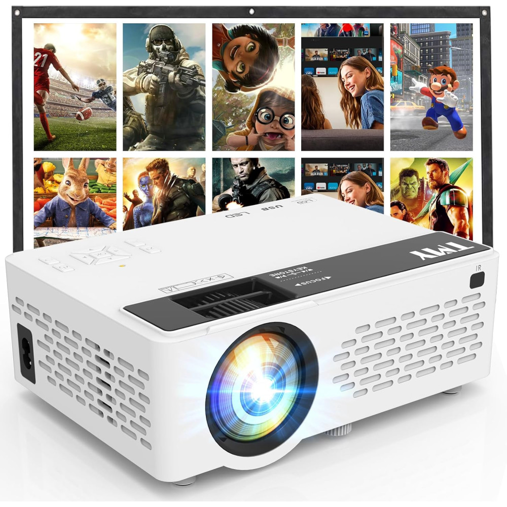 TMY 1080P Mini Projector with Bluetooth & Screen – Portable & HD Quality
