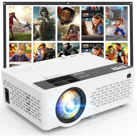 Projecteur Portable TMY 1080P Full HD Bluetooth Compatible TV