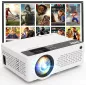 Projecteur portable TMY 1080P Full HD Bluetooth, compatible TV Stick, Smartphone, HDMI, USB, intérieur et extérieur