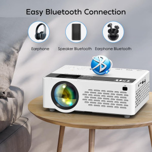 TMY 1080P Mini Projector with Bluetooth & Screen – Portable & HD Quality