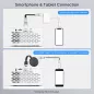Projecteur portable TMY 1080P Full HD Bluetooth, compatible TV Stick, Smartphone, HDMI, USB, intérieur et extérieur