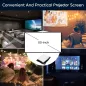 Projecteur portable TMY 1080P Full HD Bluetooth, compatible TV Stick, Smartphone, HDMI, USB, intérieur et extérieur