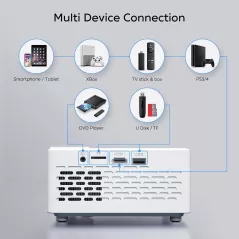 Projecteur Portable TMY 1080P Full HD Bluetooth Compatible TV