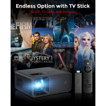 CiBest Mini Projecteur 2025 HD 1080P Portable Compatible USB/HDMI