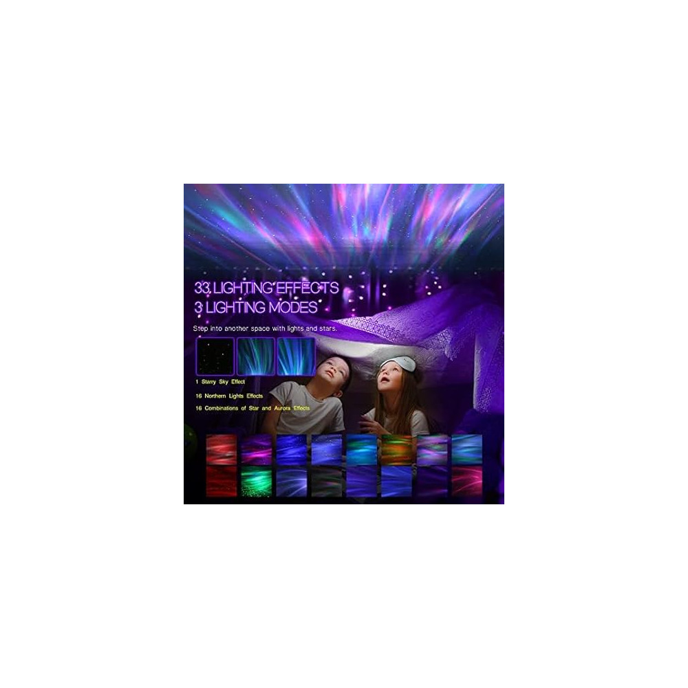 Projecteur Aurora Northern Galaxy LED avec Bluetooth & Télécommande