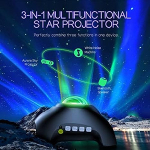 Northern Galaxy Light Aurora Projector with Bluetooth & 33 Effects