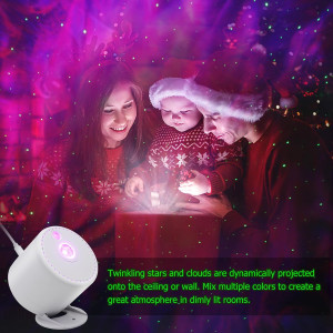 Galaxy Star Projector with Timer & Remote for Bedroom, Party, Night Light