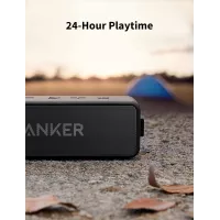 Anker Soundcore 2 Enceinte Bluetooth Portable, Son Stéréo, Étanche IPX7, 24h Autonomie, BassUp, Sans Fil