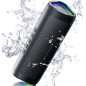 Portable Bluetooth Speaker for Men Women Teens – IPX5 Waterproof, 20H Playtime, TWS Pair, Black