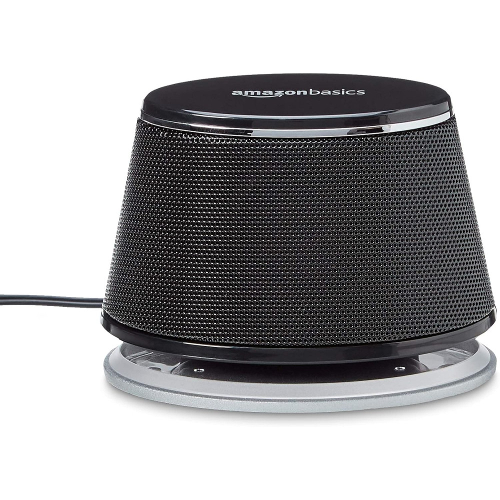 Amazon Basics Stereo 2.0 PC Speakers, USB-Powered, 3.5mm Aux Input
