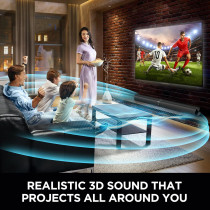 Premium Sound Bar for Smart TV with Bluetooth, ARC & 3 EQ Modes