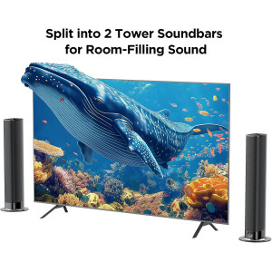 Premium Sound Bar for Smart TV with Bluetooth, ARC & 3 EQ Modes