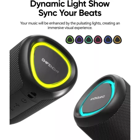 Enceinte Bluetooth Étanche IPX5, Son Clair Puissant, TWS