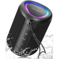 Portable Bluetooth Speaker with Lights | Waterproof, Powerful Sound, TWS