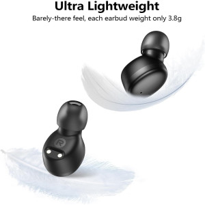 Kurdene Wireless Earbuds Bluetooth 5.3, Deep Bass, Clear Calls, Lightweight