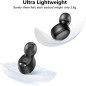 Kurdene Wireless Earbuds Bluetooth 5.3, Lightweight In-Ear Headphones with Deep Bass & Built-in Mics for Clear Calls