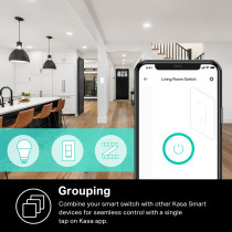 Kasa HS200P3 Smart Light Switch, Single Pole, Alexa & Google Compatible