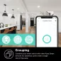 Kasa Smart Light Switch HS200P3, câble neutre requis, Wi-Fi 2.4GHz, compatible Alexa/Google, blanc
