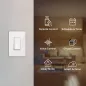 Kasa Smart Light Switch HS200P3, câble neutre requis, Wi-Fi 2.4GHz, compatible Alexa/Google, blanc