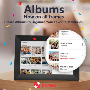 32GB FRAMEO 10.1 Smart WiFi Digital Photo Frame – Touch & Auto-Rotate