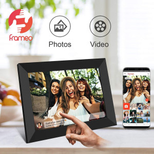 32GB FRAMEO 10.1 Smart WiFi Digital Photo Frame – Touch & Auto-Rotate