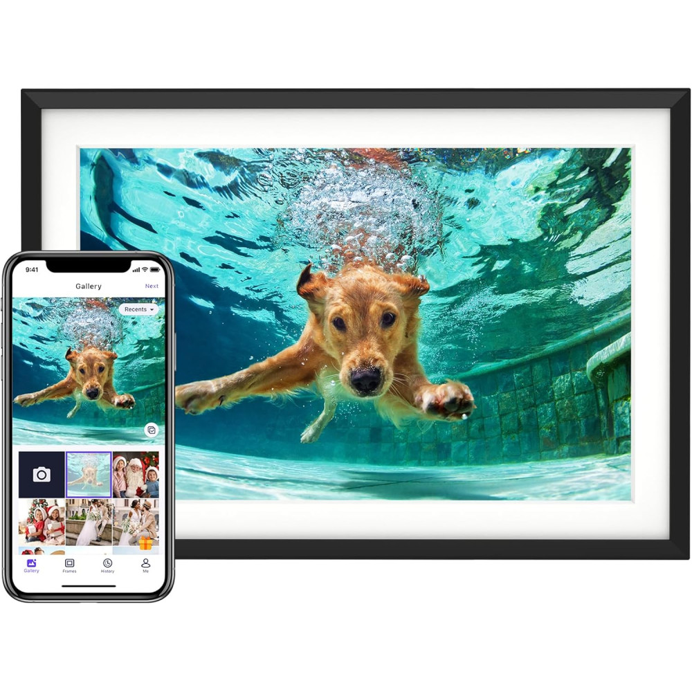 10.1'' Digital Photo Frame 32GB, 1280x800 IPS Touch Screen & App Share