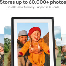 10.1'' Digital Photo Frame 32GB, 1280x800 IPS Touch Screen & App Share