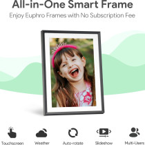 10.1'' Digital Photo Frame 32GB, 1280x800 IPS Touch Screen & App Share