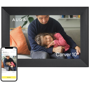 Aura Carver HD 10.1” WiFi Digital Picture Frame with Free Storage