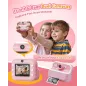 Appareil Photo Instantané Double Caméra Avant/Arrière 1080P pour Enfants 3-12 Ans, Cadeau Anniversaire