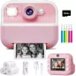 Appareil Photo Instantané Double Caméra Avant/Arrière 1080P pour Enfants 3-12 Ans, Cadeau Anniversaire