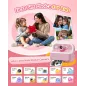 Appareil Photo Instantané Double Caméra Avant/Arrière 1080P pour Enfants 3-12 Ans, Cadeau Anniversaire