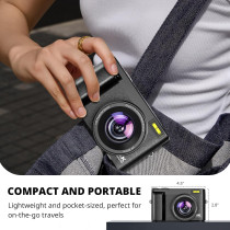 2024 4K Digital Camera 48MP for Vlogging & Travel - Autofocus, Flip Screen