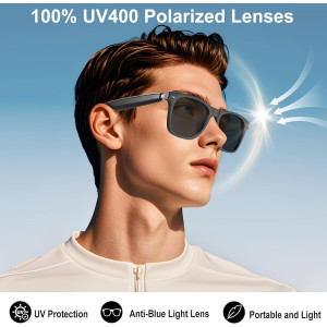 Lunettes Traduction AI 164 Langues, Musique & Appels Bluetooth