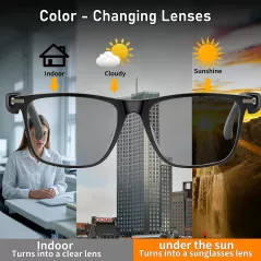 Lunettes IA avec Chat GPT Bluetooth - 164 Langues & Audio