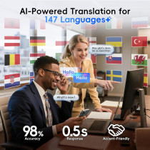 GetD AI Smart Glasses with ChatGPT, Translation & Bluetooth for Travel