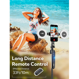 USKEYVISION 360° Auto Face Tracking Tripod w/ Fill Light & Remote for iPhone