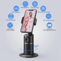Auto Face Tracking Phone Holder - 360° Rotation Smart Camera Mount