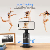 Auto Face Tracking Phone Holder - 360° Rotation Smart Camera Mount