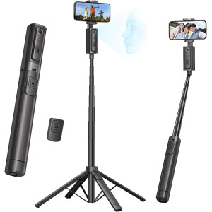 Auto Face Tracking Tripod 67'' for iPhone with 360° Rotation & Bluetooth Remote