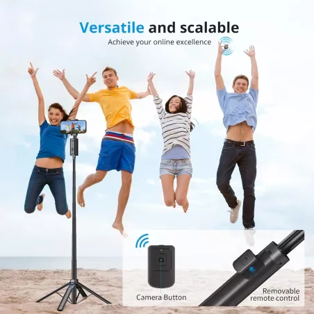 Trépied Face Tracking 67'' pour iPhone, Rotation 360° Bluetooth