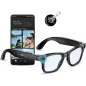 Mingtawn Lunettes Intelligentes AI 4K HD, Appels BT, Caméra Anti-Tremblement 800W, Traduction GPT, Bleu