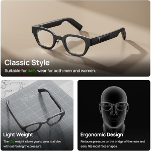 inmo GO Lunettes AR – Téléprompteur et Traduction AI en 11 Langues