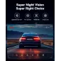 REDTIGER Dash Cam Front Rear 4K/2.5K Full HD, Carte 32GB, Wi-Fi GPS, Écran 3.16, Vision Nuit, 170° Angle