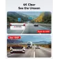 REDTIGER Dash Cam Front Rear 4K/2.5K Full HD, Carte 32GB, Wi-Fi GPS, Écran 3.16, Vision Nuit, 170° Angle